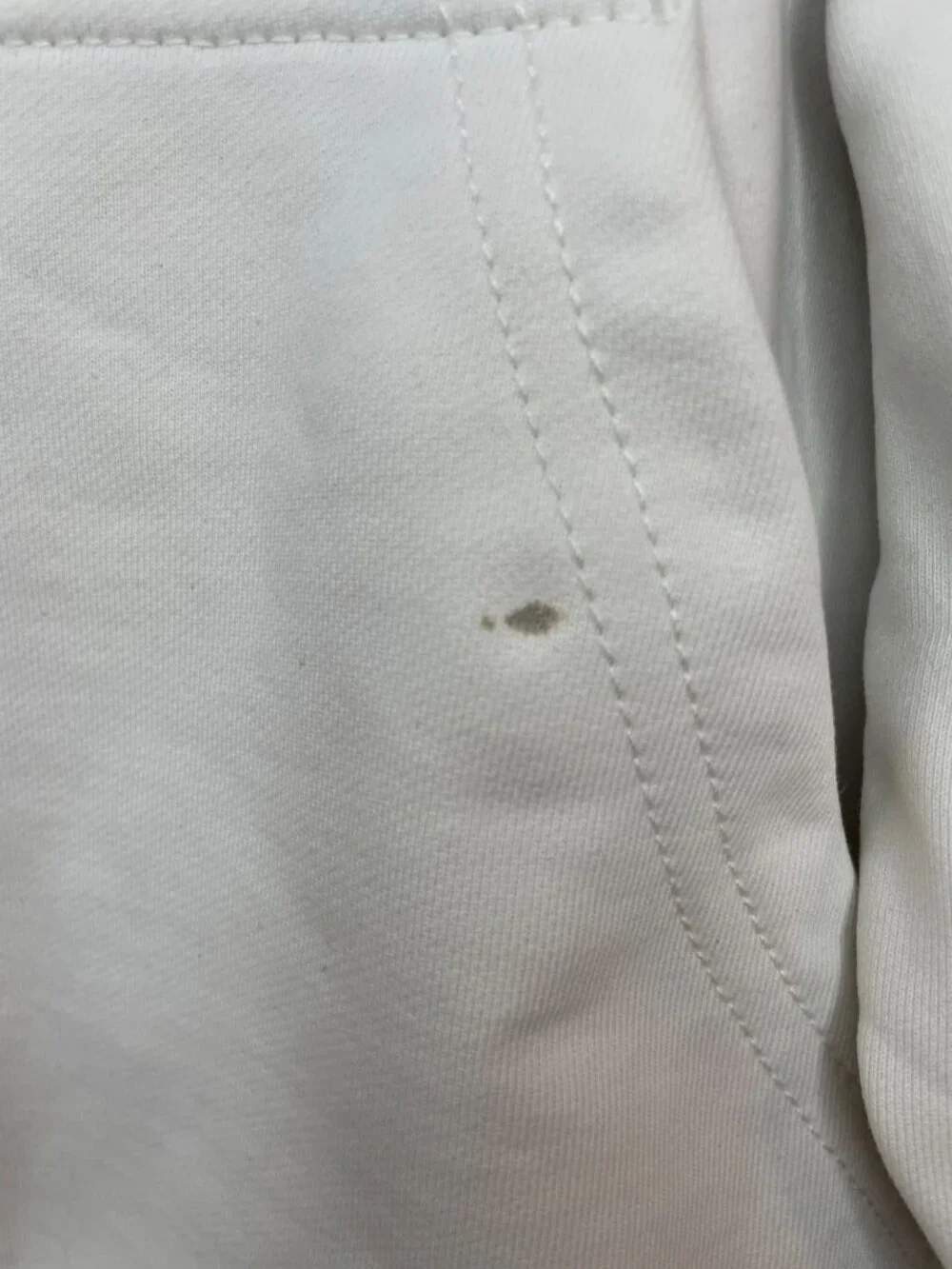 Coach Location Hoodie Cream Logo Embroidery Cotton Unisex Sz XS MSRP$295 DEFECT - Picture 9 of 15